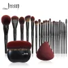 Комплекты Jessup Black Makeup Brushs Set T271 с кистью для макияжа с макияжем Sponge T881