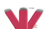 100pcs Red Flex Micoblading Needles Disposable 12cf 18u Shape Frow Permanent Makeup Blade avec 022 mm de diamètre pour les sourcils 3D9394476