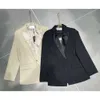 Trench Coats Trench Coats Automne / Hiver Jacquard Suit Magas avec un tissu jacquard d'acide acétique pour le haut du corps confortable, costume polyvalent lâche