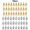 Waist Support 120pcs Track Field Needle Shoe Spikes Silver/Gold 0.25inch Camping Cross Country Outdoor Tools