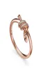 925 Sterling Silver Knot Butterfly Ring Woman Placing 18K Rose Gold Luxury Fashion Wedding Gift 2207268179924