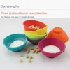 Garrafas de armazenamento 1/2/3pcs Silicone Bowl Jar recipiente de 67 mm 50mm fumando fuma