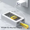 Przenośny 30000 mAh Power Bank 66W PD20W Szybkie ładowanie Powerbank dla iPhone'a 14 Xiaomi 9 Huawei P40 Zewnętrzne pakiety akumulatorowe PAVERBANK