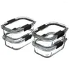 Storage Bottles Rubbermaid Brilliance Glass Set Of 4 Food Containers With Latching Lids 3.2 Cups