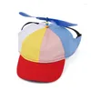 Dog Apparel Dogs Sunbonnet Hats For Puppy Cats Pets Summer Outdoor Accessories 3 Colors With Ear Holes Outfit