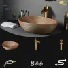 Vintage Duck Egge-förmige Waschbecken Keramik Waschspüle Heimat Bad Waschbecken Einfaches Einzelkunstbecken Badezimmer Waschbecken
