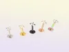 100st 20g 1mm Fashion LaBet Rings Lip Studs Steel Tragus Bars Helix Ear Lage örhängen Piercing Body Jewellery6179782