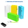 Portable Power Bank för 18650 Batteri DIY Mobile Storage Box General Charger för 5600mAh 18650 Batteri 2 Slot Charger Case Cover