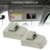 2x auto da sole Visor Clips Clips Porta del gancio Fickle Stackt Reteiner per VW Caddy Eos Gol Golf Lupo Polo Sharan Touran