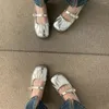 Buty zwykłe 2024 Kobiety komfort miękki podeszwa do retro flats w stylu koreański moda Mary Jane Single Zapatos de Mujer