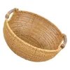 Storage Bottles Basket Egg Child Kids Snack Containers Woven Vegetable Baskets Wooden Retro Style