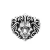 Meibapj ретро -личность Real S925 Серебряные серебряные львы.