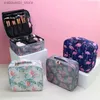 Cosmetische tassen vrouwen flamingo mini cosmetische tas hoogwaardige professionele make -up case vrouwelijke borstelbuis organisator manicure koffer opbergdoos l49