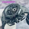 Lastest AP Wrist Watch Royal Oak Offshore Series 26165 Limited Edition Black Ceramic Titanium Material Sällsynt och bra artikel