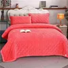 Kort plysch soffa handduk kung queen size anti-halk lakan fast färg mjuk sammet quiltad säng täcke filt 270x230 cm sängöverdrag