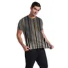 2024 Stripe verticale masculine T-shirt à manches à manches courtes à manches courtes à manches courtes Men de luxe Men de luxe à manches courtes Hip Hop Street Vêtements Top Shorts Casual Casuals DDTX154