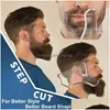 Accesorios para el cabello 1 PC Men Plantilla de estilo de barba Peine para la plantilla de plantilla para la herramienta ligera y flexible todo en uno SHA Drop entrega DH0B7