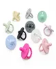 11 Colors 10pcs 베이비 젖꼭지 Teether 소프트 실리콘 테레 젖꼭지 고유 한 유아 간호 씹는 아기 먹이를위한 장난감 M24452083074