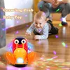 Elektrische/RC -Tiere Kinderkinderspielzeug krabbeln Krabben Walking Dance Elektronischer Haustier Roboter Einsiedler Krabbenschnecken leuchtend Musik Licht Baby und Kleinkind Spielzeuggeschenke Geschenke 2404