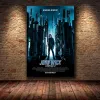 2023 새로운 영화 John Wick 4 장 4 시리즈 영화 Keanu Reeves 포스터 캔버스 그림 벽 예술 사진 홈 시네마 장식