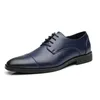 Mens Classic Retro Derby Shoes Business Dress Office Lederen schoen Flats Men Mode Wedding Party Oxfords EU -maat 3748 240407