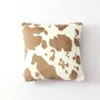 Travesseiro travesseiro de vaca de vaca travesseiro de pelúcia quente de inverno decoração de sala de estar capa de cama de 30x50cm lombares de travesseiros