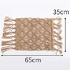 Jute Burlap Blanket born Pography Prop Macrame Twine Layering Knitted Posing Layer Baby Fotoshooting Rug Accessories 240407