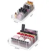 Shadow 8 Grids Cosmetic Storage Box Makeup Organizer Clear Acrylic Storage Box Eyeshadow Pressed Powder Organizer Lipstick Stand