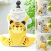 Dog Apparel Puppy Home Clothes For Warmth Pet Overalls Dogs Stylish Breathable Cute Yellow Tiger Bib Pants Cats