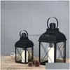 Ljushållare Halloween Nordic Vintage Holder Designer Wedding Christmas Lantern Pillar Centro de Mesa Home Accessories ZP50ZT Drop DH2FZ