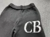 Blackish Green Cole Buxton Knit Pants Men Women 1 1 High Quality Vintage Jacquard CB Woolen Sweatpants Inside Tags 240407