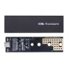 エンクロージャーM2 SSDケースM.2 NVME SATA SSDエンクロージャーアダプター10GBPS USB 3.1 GEN2 USB C外部エンクロージャーはMおよびBMキーをサポートします
