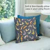 Kudde Chub Geckos i Dark Grey Throw Decorative Cover för vardagsrummet Soffa