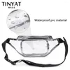 Taillenbeutel Sommerbeutel PVC klarer wasserdichte Geleegürtel für Mädchen Walk Hund transparent lässiger Fanny Pack