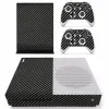 Adesivi Nuovo decalcomanie adesive per pelle in fibra di carbonio per console Microsoft Xbox One S e 2 controller per adesivo per pelle sottile Xbox One