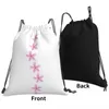 Sac à dos scoliose S- courbe floral rose portable portable sac à crampons bundle de poche de rangement de rangement pour les étudiants en voyage