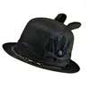 Basker y166 cowboy hatt fedoras western kortbrimmad för kvinnor man casual wear unisex