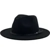 Simple Women Men Wool Vintage Gangster Trilby Felt Fedora Hats With Wide Brim Gentleman Elegant Lady Winter Autumn Jazz Caps4687783927765