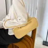 Umhängetaschen 2024 Mode Frauenbeutel tragbare PU Leder Casaul Französische Top Handtaschen Designer Messenger Griff Sac A Main
