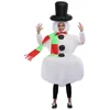 Costumes infláveis engraçados de Natal homem pão de gengibre Papai Noel Claus Elk Snowman Tree Tree Penguin Adulto Kid Halloween Party Carnival Party