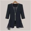 Kadın Takımları Blazers Blazer Ceket 2024 Yaz Koreli Üç çeyrek kollu ince güneş koruma takım elbise ceket kadın gündelik bayanlar dro otpy8