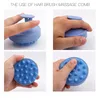 Silicone Shampooing Brush Head Masage Masage Peigt Coiffes Lavage de peigne Corps Masage Brosse de bain Douche de bain Brosse de salle de bain Accessoires
