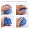 Silicone Shampoo Brush Head Scalp Massage Comb Hair Washing Comb Body Massage Brush Bath Shower Brush Bathroom Accessories