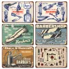 Barber Shop Vintage Affiche rasage Haircut Metal Tin Signs Bar Pub Home Decor Plaques murales Décorts Art Painting 20X30 CM DÉCORATION