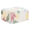 Stol täcker blommortryckt överdimensionerat stretch fotpall cover ottoman slipcover praktiskt