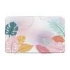 Mattes de bain toucan aquarelle de feuilles florales tapis pour baignoire