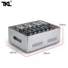 Mixer TKL DSP8 7 Channel Mixer -versterker met Wiress Microphone DJ Sound Mixing Console met USB 48V Phantom Power for Karaoke Stage