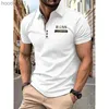 メンズポロス2024メンズ半袖シャツ印刷新しい服の夏の通気街のレジャーファッションメンズシャツC24325