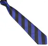 Bow Ties Hooyi Fashion Polyester Stripe for Men School Neck Neck Tie Cravat Cravat College Coldie