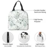 Spring Leaf Floral Sage Thermal Lunch Bag Izolowane pudełko na lunch dla kobiet Bento Bento TOTE TORBO DO PROBURE